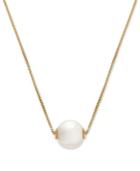 Honora Style Cultured Freshwater Pearl (8-1/2mm) Solitaire 18 Pendant Necklace In 14k Gold