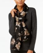 Echo Floral Pleated Wrap & Scarf-in-one, A Macy's Exclusive Style