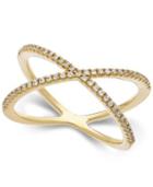 Arabella Swarovski Zirconia X-ring In 14k Gold