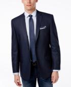 Marc New York By Andrew Marc Men's Blue Neat Slim-fit Sport Coat