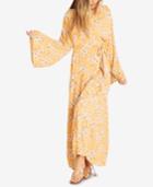 Billabong Juniors' Bell-sleeve Wrap Dress