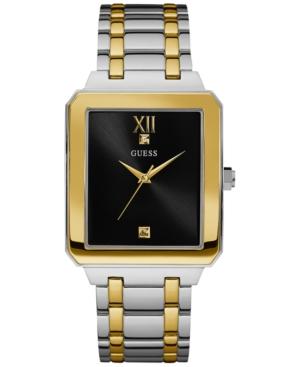 Guess Men's Diamond Accent Two-tone Stainless Steel Bracelet Watch 35mm U0917g3