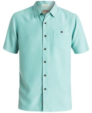 Quiksilver Waterman Men's Blue Marlin Button-front Shirt