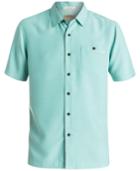 Quiksilver Waterman Men's Blue Marlin Button-front Shirt