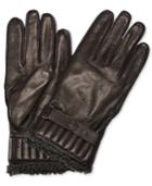 Barbour Men's Tartan Leather Gloves