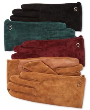 Calvin Klein Suede Gloves