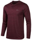 Greg Norman For Tasso Elba Men's Space-dyed Henley Top, Created For Macy's