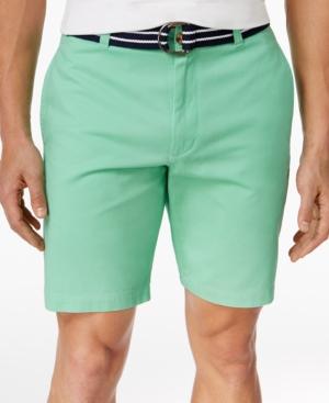 Club Room Men's Flat-front Cotton Shorts, Only At Macy's