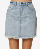 O'neill Juniors' Jasmine Cotton Denim Mini Skirt