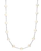 Effy Cultured Freshwater Pearl Station 18 Necklace In 14k Gold (5-1/2mm)