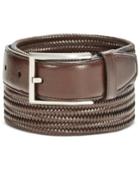 Ryan Seacrest Men's Leather Stretch Braided Dress Belt, Only At Macy's