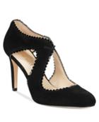 Nine West Hypatia Pointed Lace-up Cutout Pumps Women's Shoes