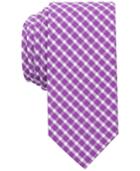 Bar Iii Men's Mulberry Check Skinny Tie, Only At Macy's
