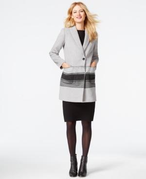 Calvin Klein Contrast-stripe Walker Coat
