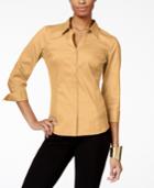 Ny Collection Side-panel Button-down Top