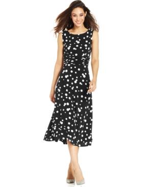 Jessica Howard Polka-dot Midi Dress