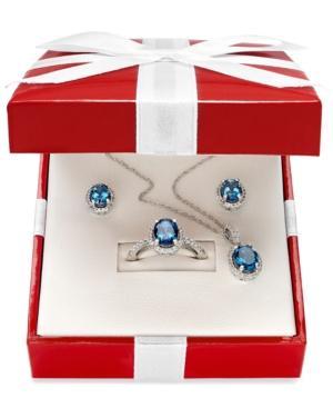 London Blue Topaz And White Topaz Jewelry