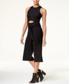 Material Girl Juniors' Cutout Gaucho Jumpsuit, Created For Macy's