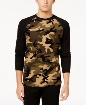 Polo Ralph Lauren Men's Camo Waffle-knit Thermal Shirt