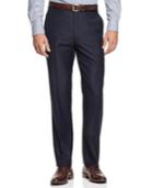 Ryan Seacrest Distinction New Blue Solid Slim-fit Pants