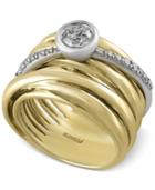 Duo By Effy Diamond Stack-look Ring (3/4 Ct. T.w.) In 14k White And Yellow Gold