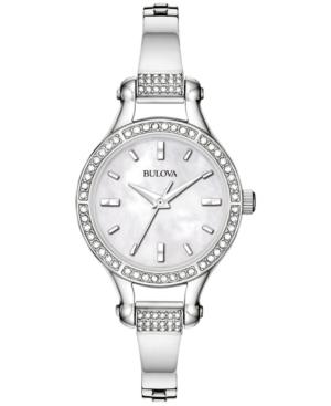 Bulova Women's Stainless Steel Bracelet Watch 96l128 Women's Shoes