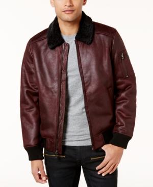 Guess Men's Redmond Faux-suede Bomber Jacket