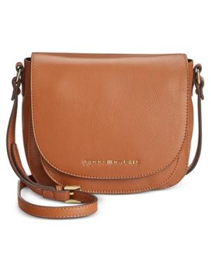 Tommy Hilfiger Pebble Leather Saddle Bag