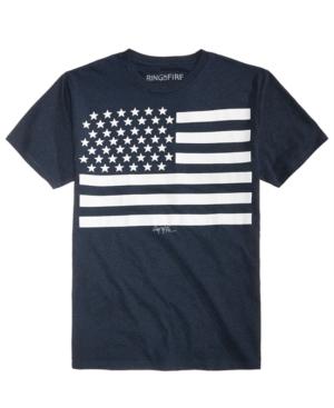 Ring Of Fire Men's Stars & Stripe Graphic-print T-shirt, Created For Macy's