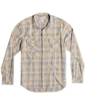 Quiksilver Tang Titan Flannel Plaid Acid-wash Shirt