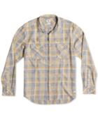 Quiksilver Tang Titan Flannel Plaid Acid-wash Shirt