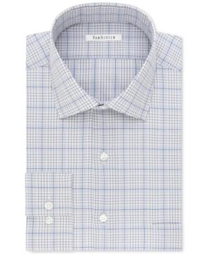 Van Heusen Men's Classic/regular Fit Wrinkle Free Flex Collar Check Dress Shirt