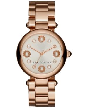 Marc Jacobs Women's Dotty Rose Gold-tone Stainless Steel Bracelet Watch 34mm Mj3519