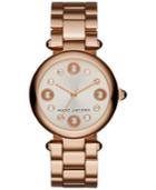 Marc Jacobs Women's Dotty Rose Gold-tone Stainless Steel Bracelet Watch 34mm Mj3519