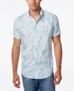 Tommy Hilfiger Men's Tropical-print Short-sleeve Shirt