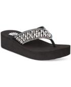 Yellow Box Blanc Rhinestone Wedge Flip-flops Women's Shoes