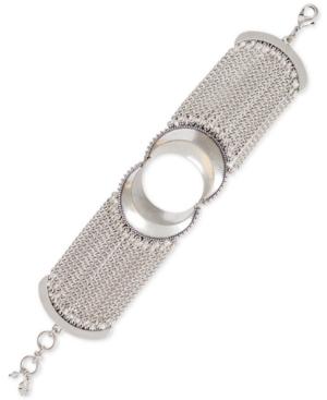 Lucky Brand Silver-tone Half-moon Multi-chain Bracelet