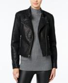Wildflower Faux-leather Moto Jacket, Only At Macy's