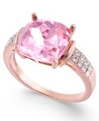 Charter Club Rose Gold-tone Stone & Crystal Statement Ring, Created For Macy's