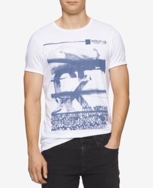 Calvin Klein Jeans Men's Pixel Mountains Graphic-print T-shirt