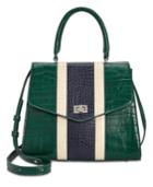 Steve Madden Andi Croco Satchel With Stripes