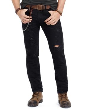 Denim & Supply Ralph Lauren Men's Slim-fit Destructed Jeans