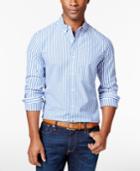 Club Room Men's Watson Striped Long-sleeve Shirt, Only At Macy's