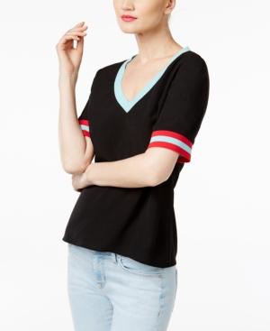 Cr By Cynthia Rowley Colorblocked T-shirt, Only At Macy's