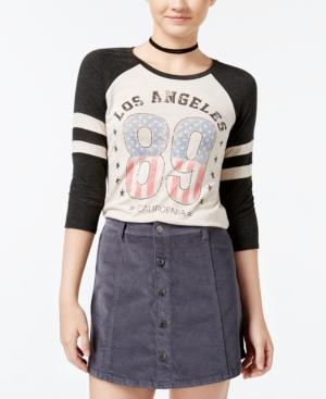 Rebellious One Juniors' La Graphic Raglan