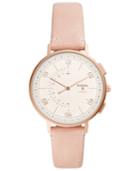 Fossil Q Women's Harper Blush Leather Strap Hybrid Smart Watch 37mm