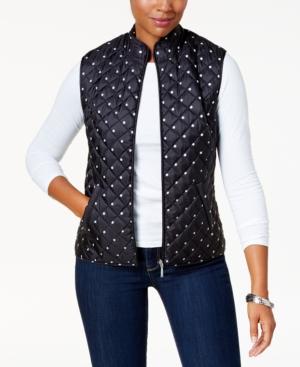 Karen Scott Printed Active Puffer Vest, Created For Macy's