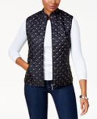 Karen Scott Printed Active Puffer Vest, Created For Macy's