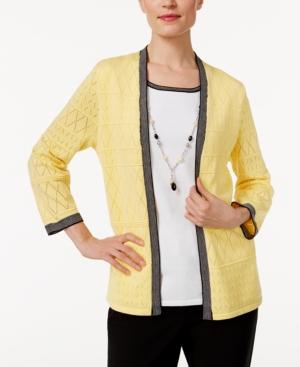 Alfred Dunner City Life Layered-look Sweater