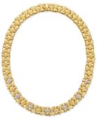 Diamond Three-row Infinity Link Necklace (3/4 Ct. T.w.) In 14k Gold-plated Sterling Silver